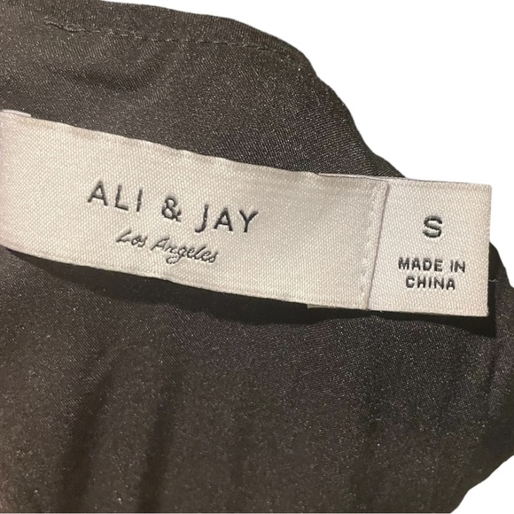 Ali & Jay Rawr Mini Dress In Black & Gold Sequin Leopard Print Size Small - Picture 10 of 12